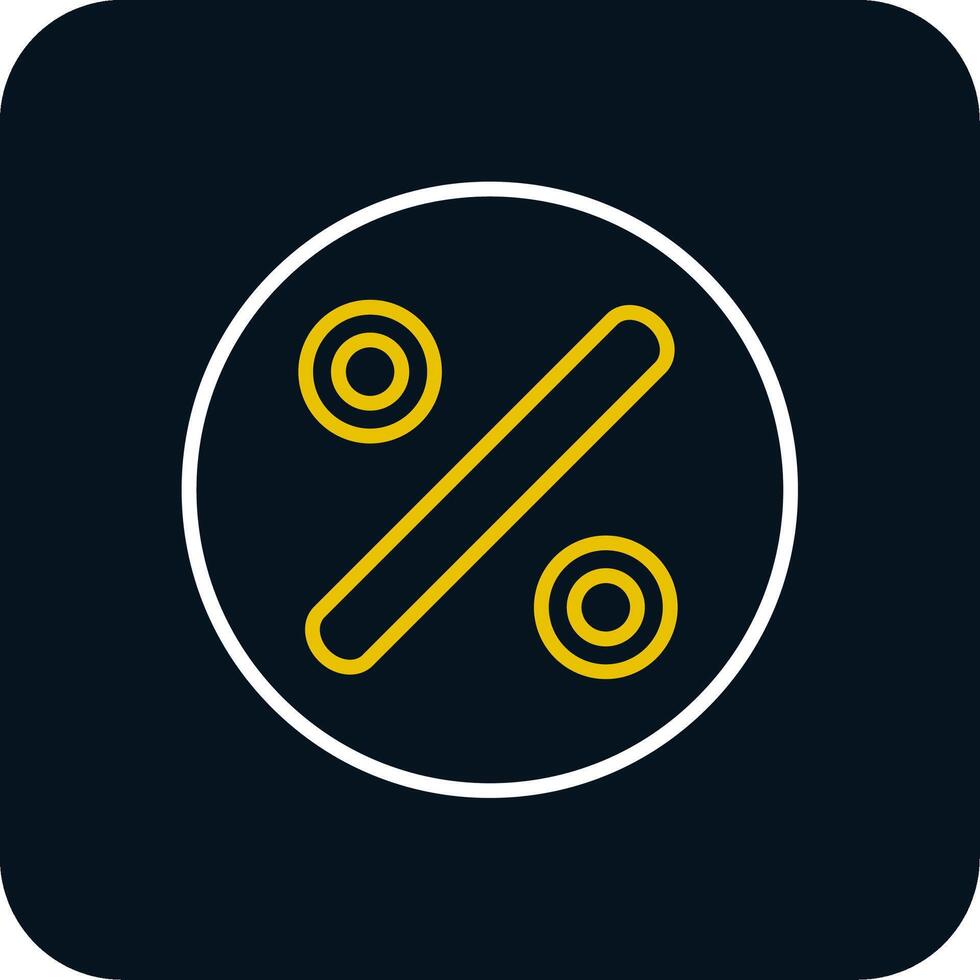 Divide Line Red Circle Icon vector