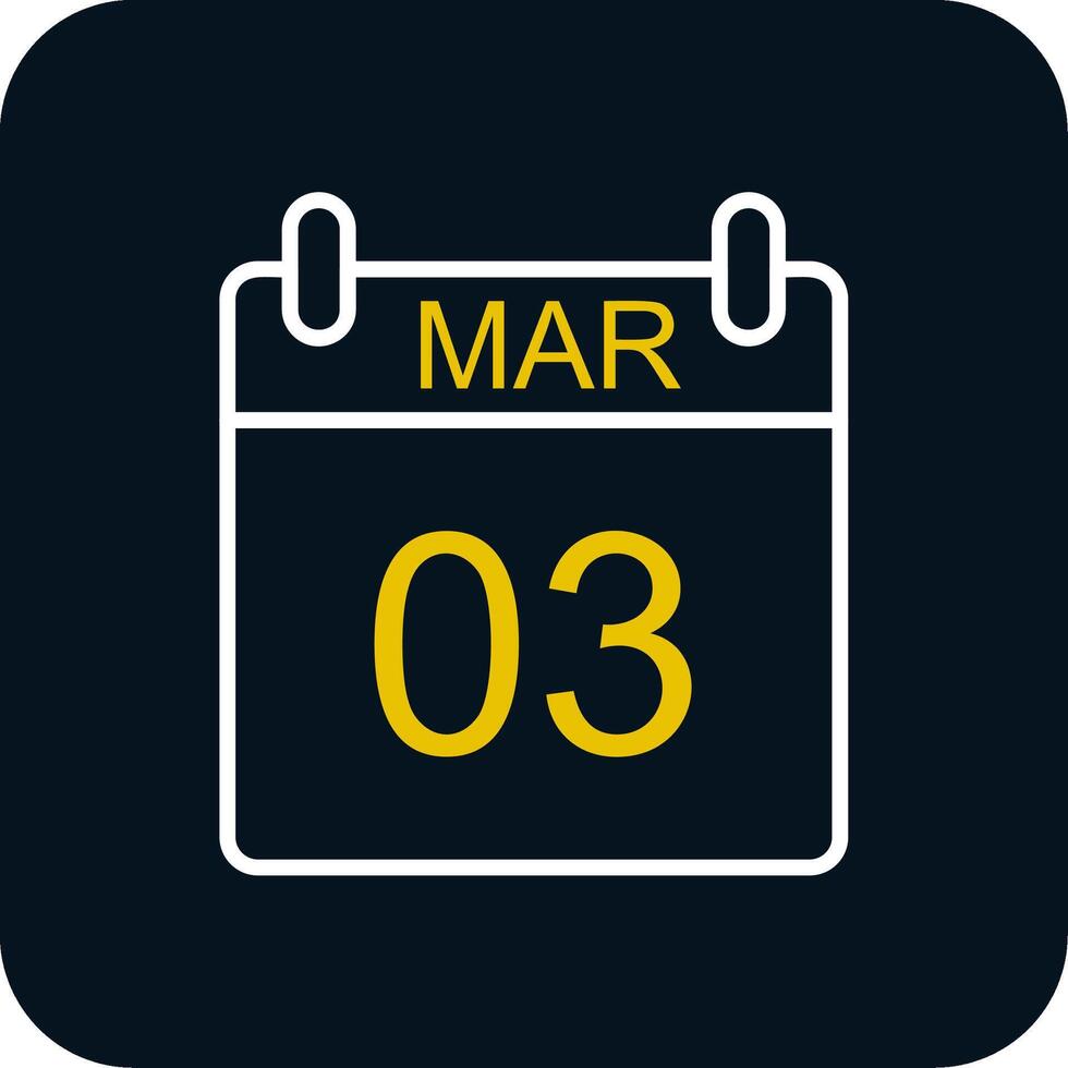 March Line Red Circle Icon vector