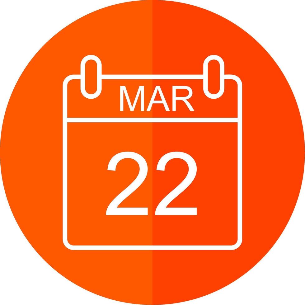 March Line Red Circle Icon vector