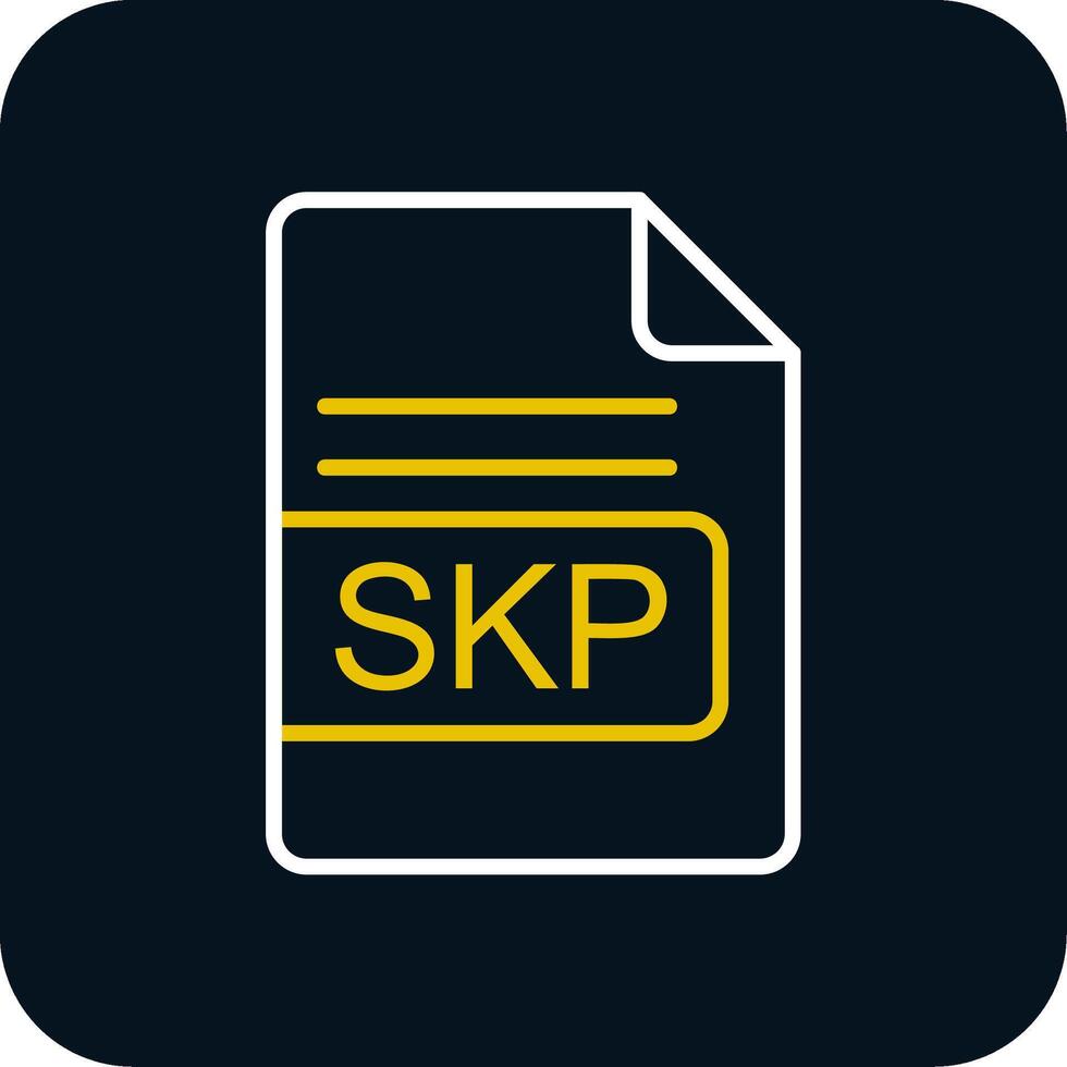 SKP File Format Line Red Circle Icon vector