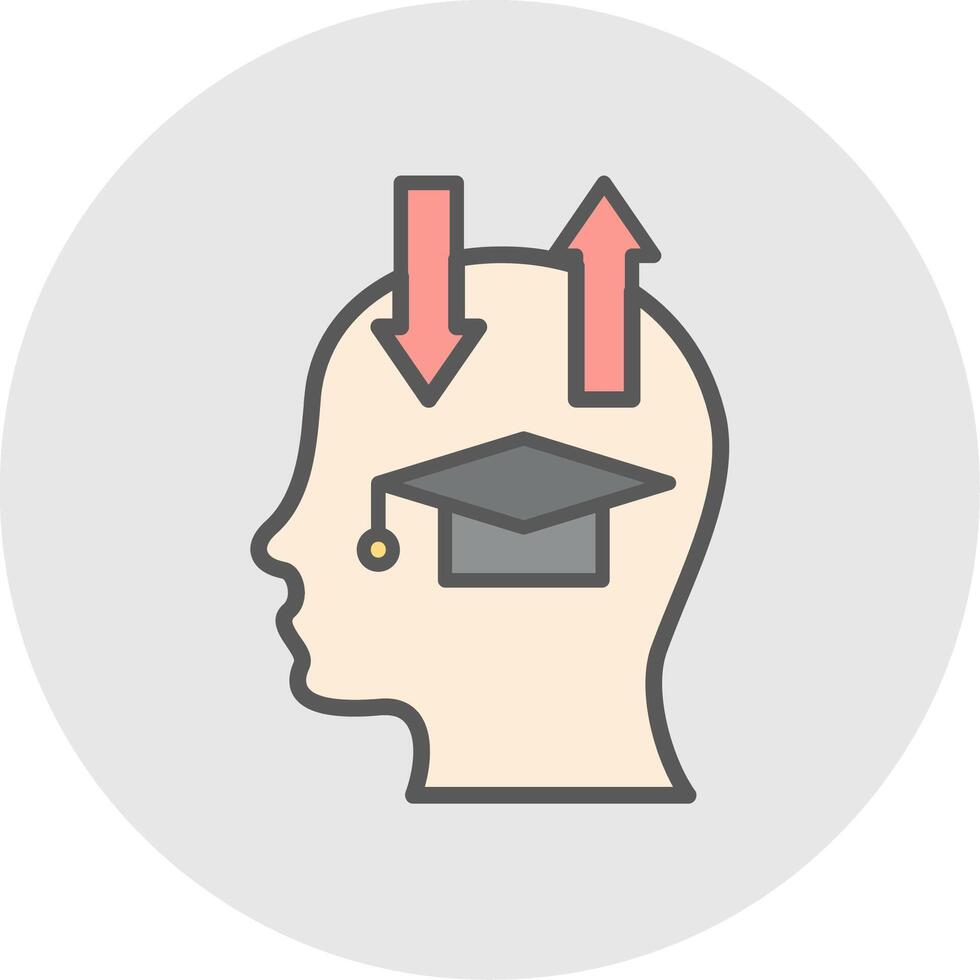 Motivated Line Filled Light Icon vector