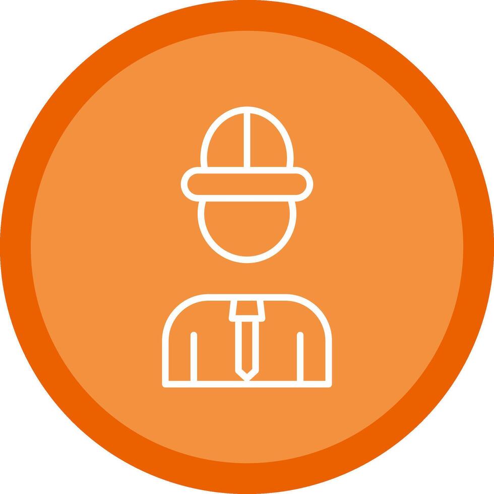 Architect Line Multi Circle Icon vector