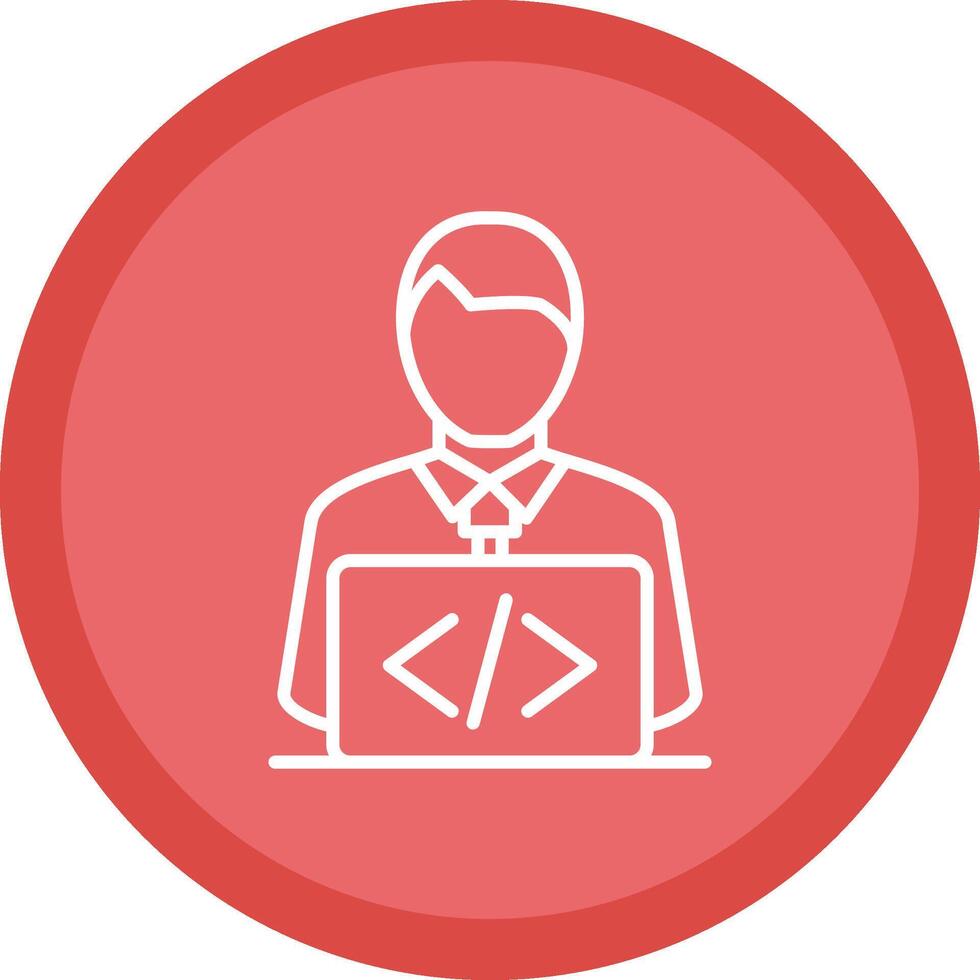Developer Line Multi Circle Icon vector