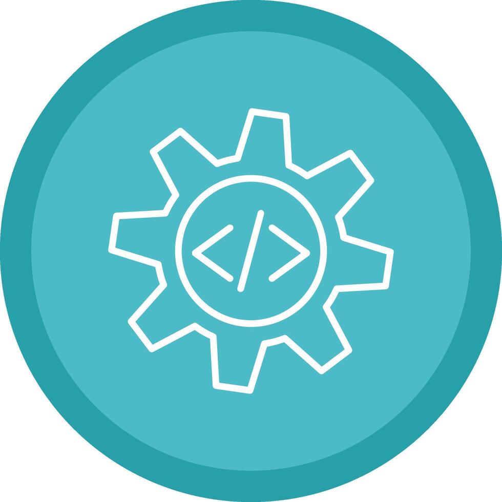 Configuration Line Multi Circle Icon vector