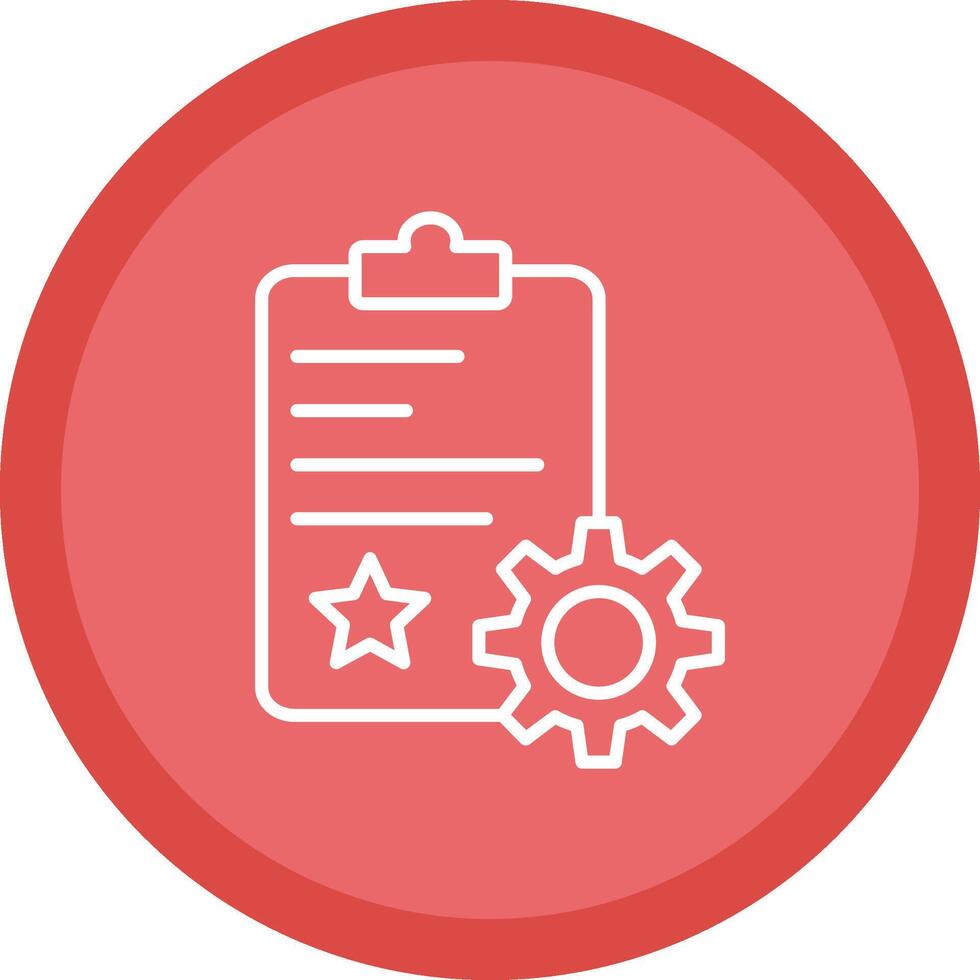 Quality Control Line Multi Circle Icon vector