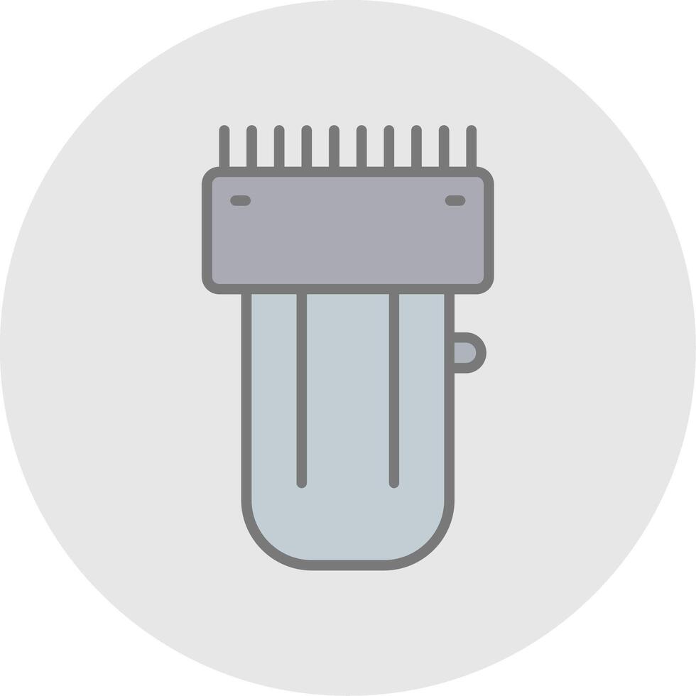 Trimmer Line Filled Light Icon vector