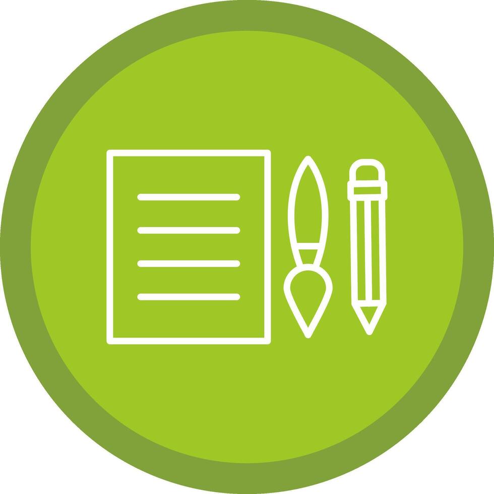 Edit Tools Line Multi Circle Icon vector