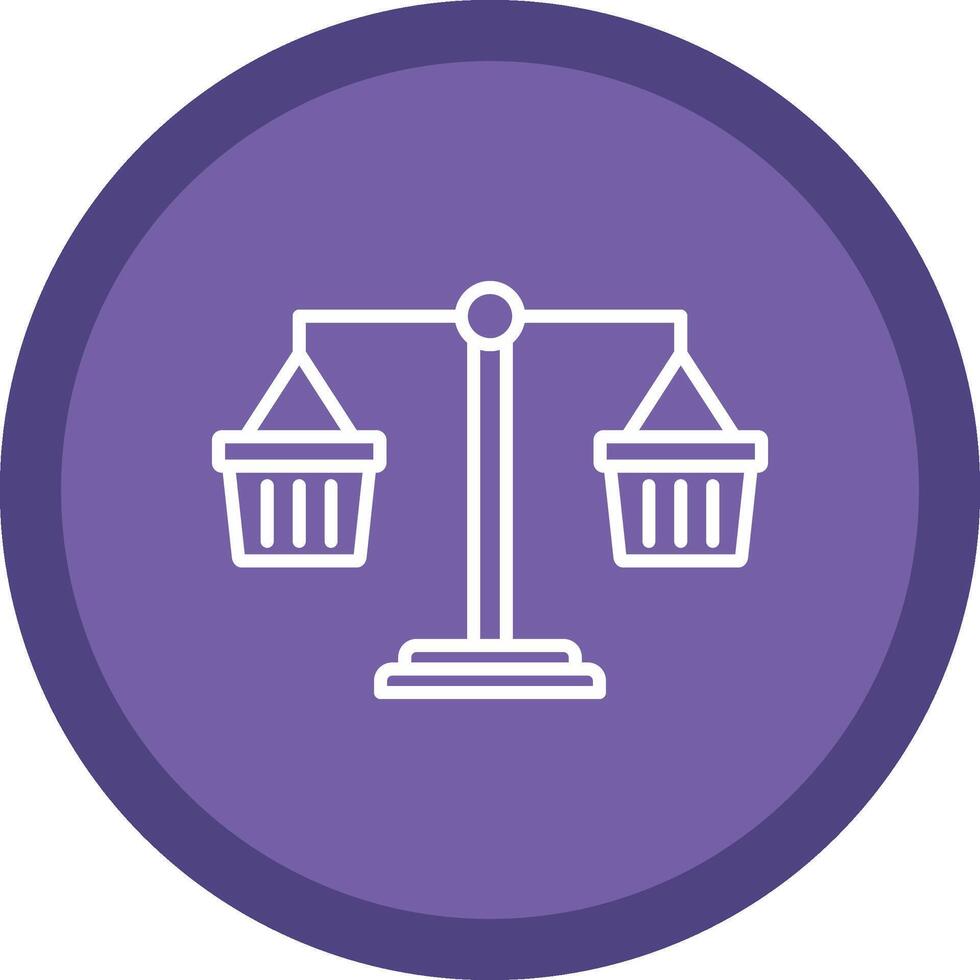 Commercial Law Line Multi Circle Icon vector