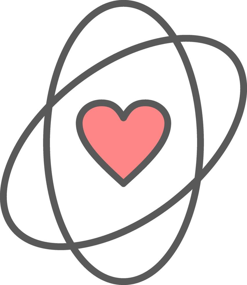 Values Line Filled Light Icon vector