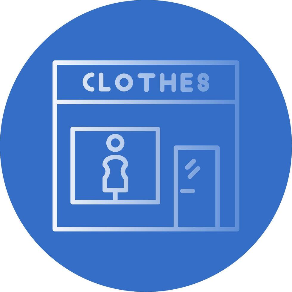 Fashion store Flat Bubble Icon vector