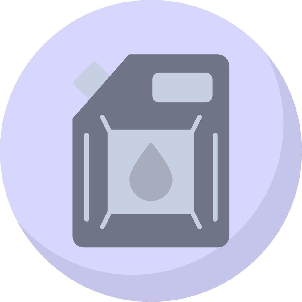 Biodiesel Engine Flat Bubble Icon vector