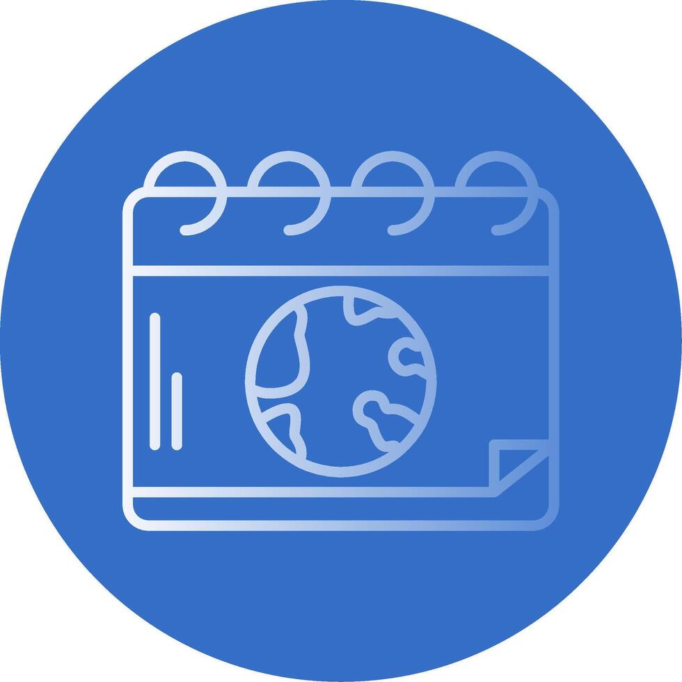 Earth Day Flat Bubble Icon vector