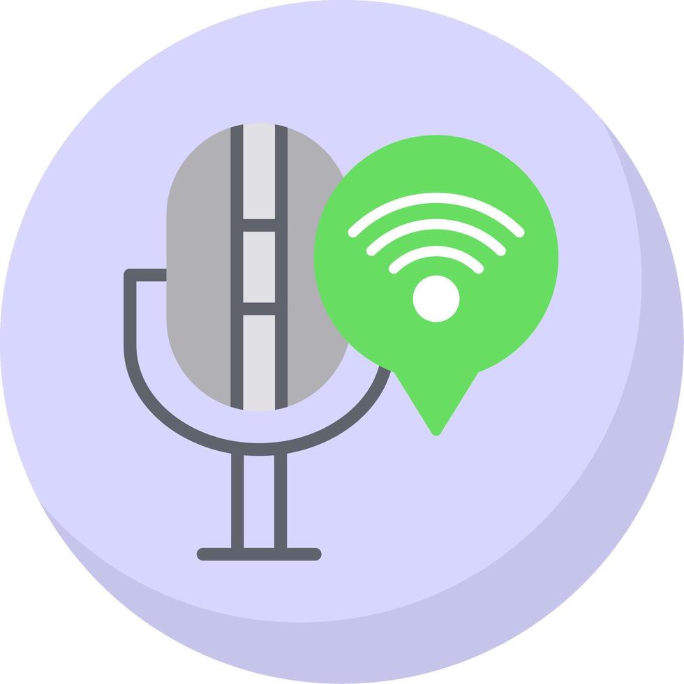 Connection Flat Bubble Icon vector