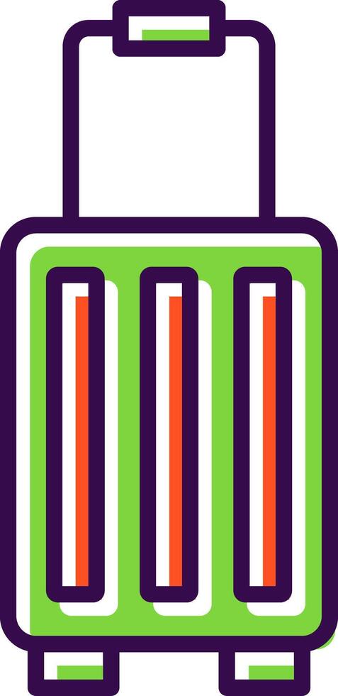 Suitcase filled Design Icon vector