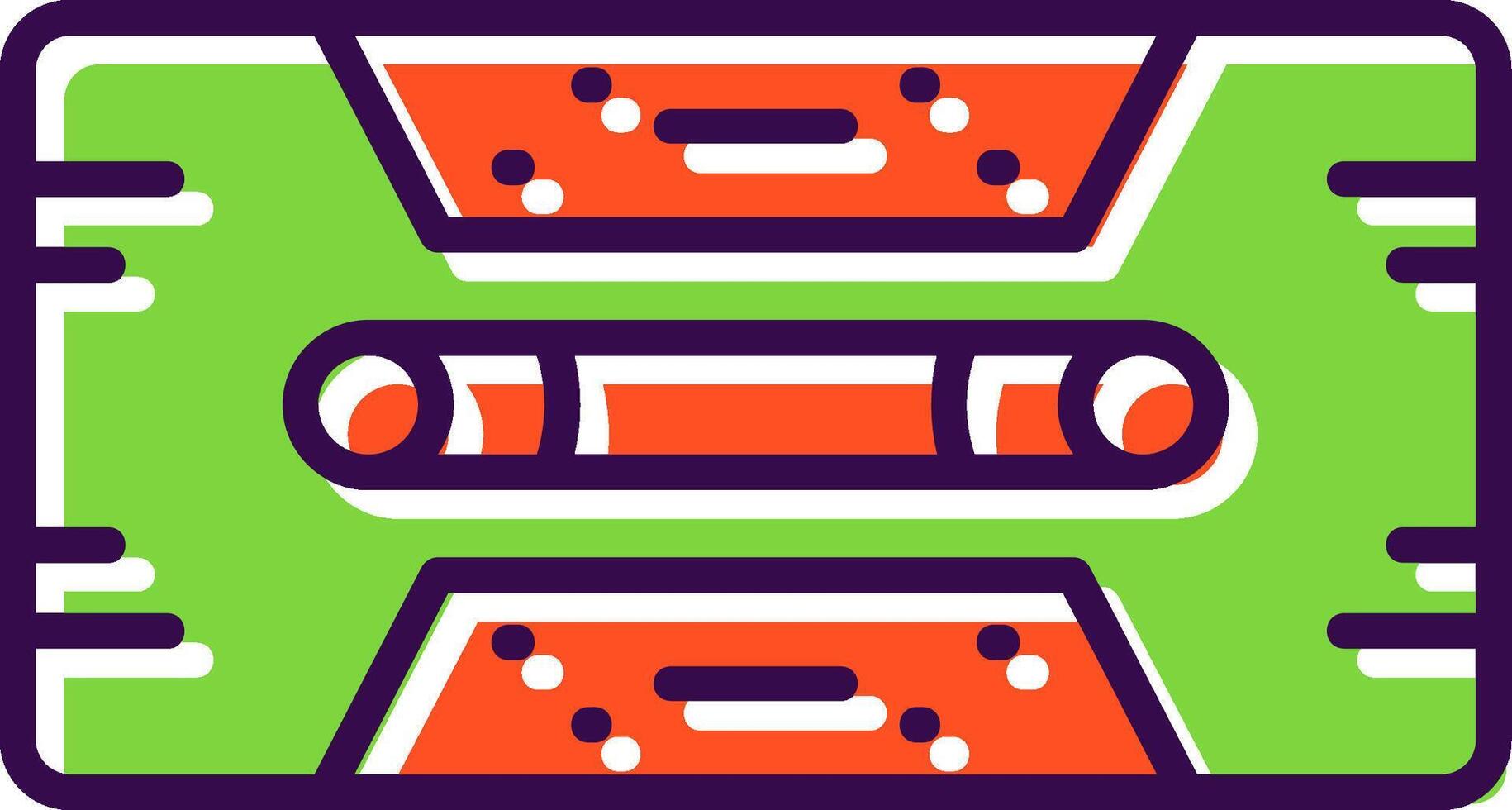 Cassette Tape filled Design Icon vector
