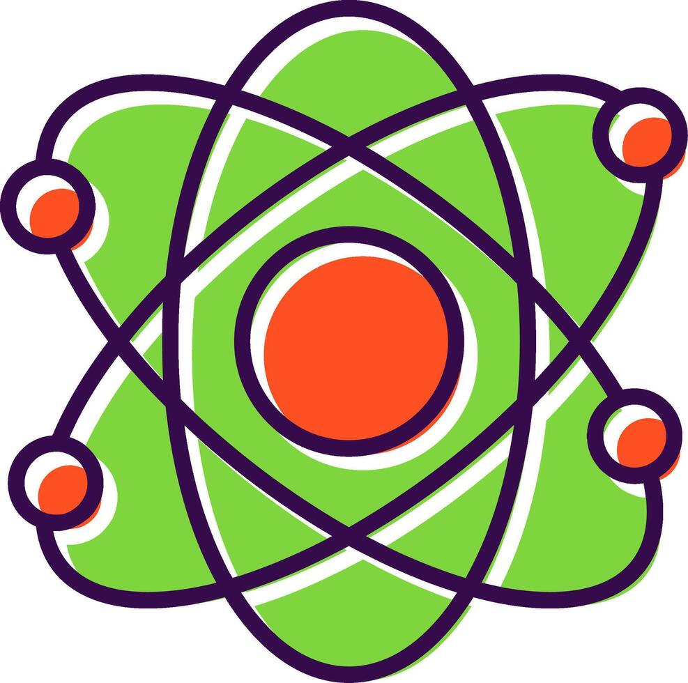 Atomic filled Design Icon vector
