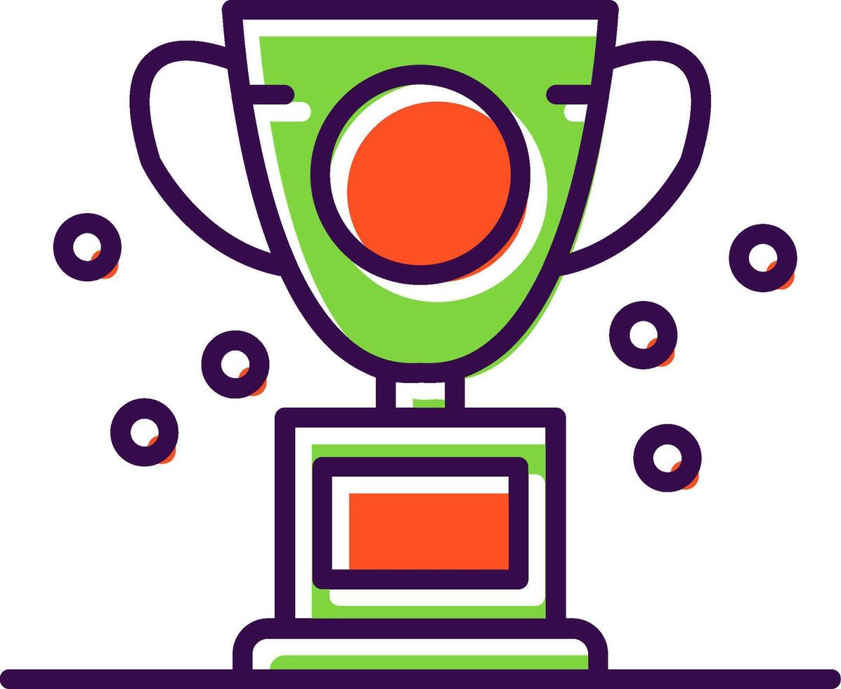 Trophy filled Design Icon vector