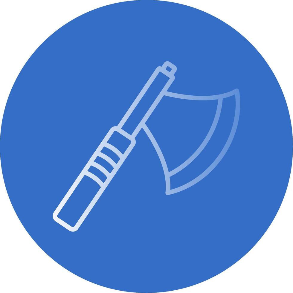 Axe Flat Bubble Icon vector
