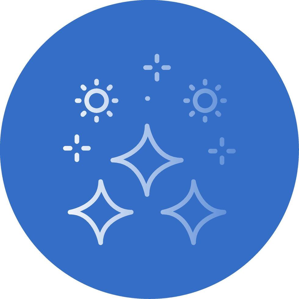 Sparkle Flat Bubble Icon vector