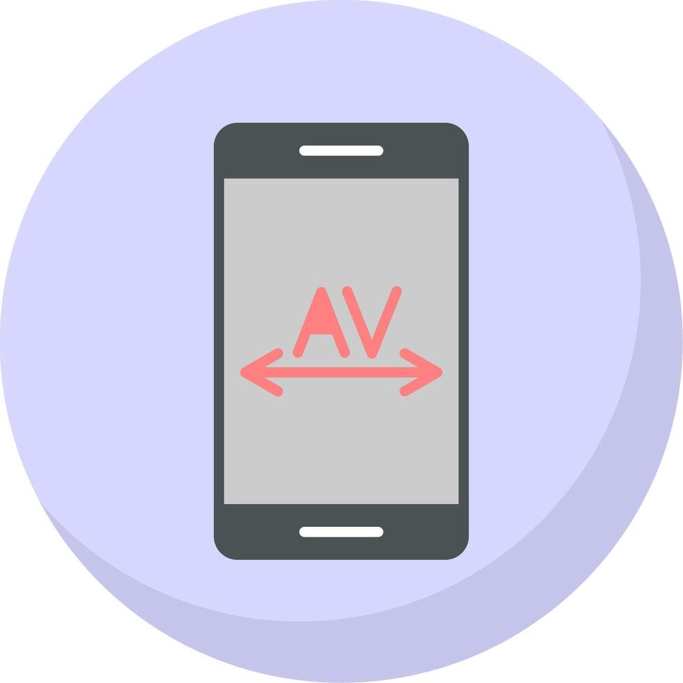 Kerning Flat Bubble Icon vector