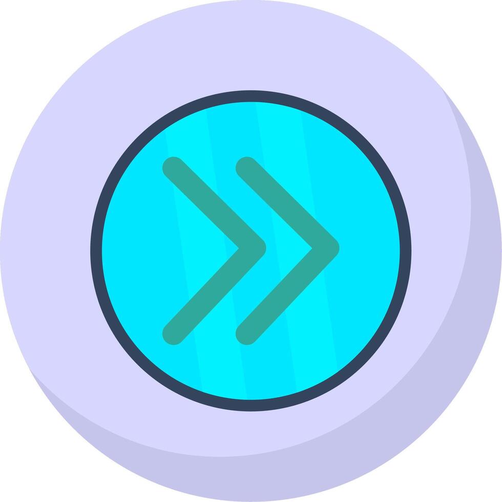 Chevron Flat Bubble Icon vector