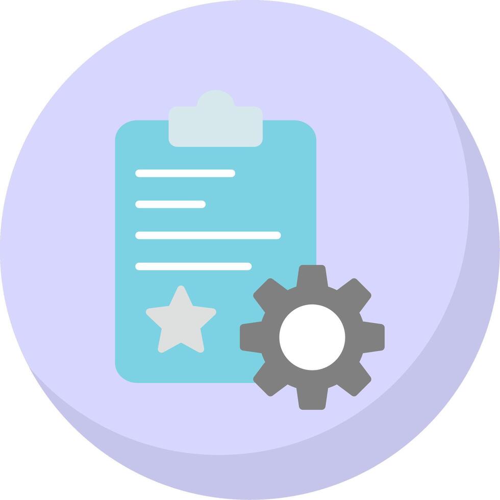 Quality Control Flat Bubble Icon vector