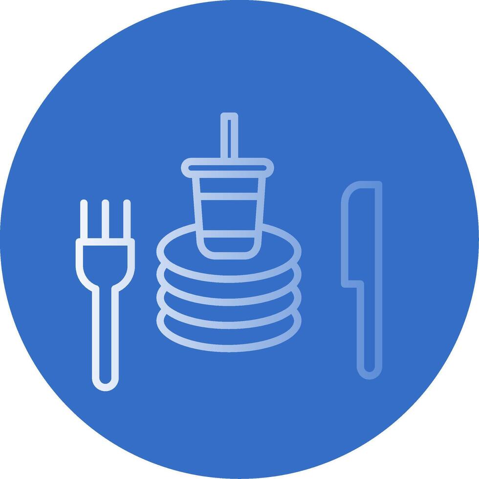 Tableware Flat Bubble Icon vector