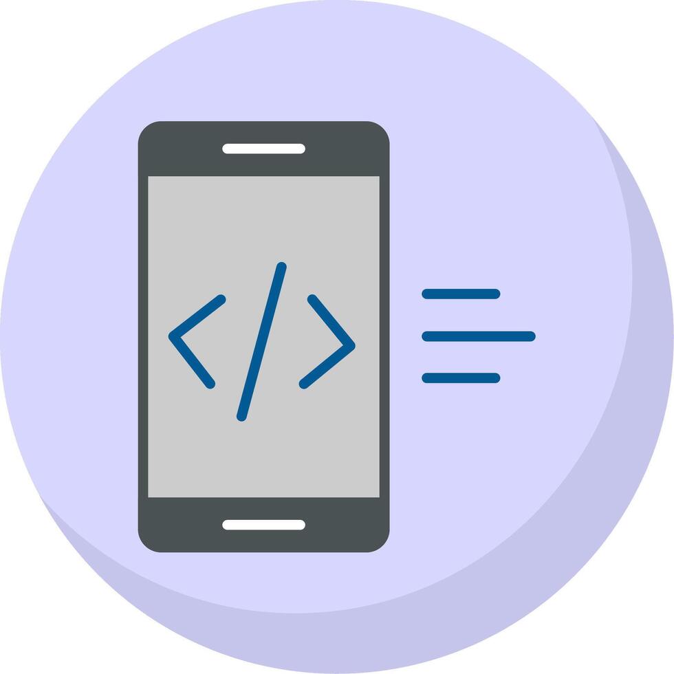 App Development Flat Bubble Icon vector