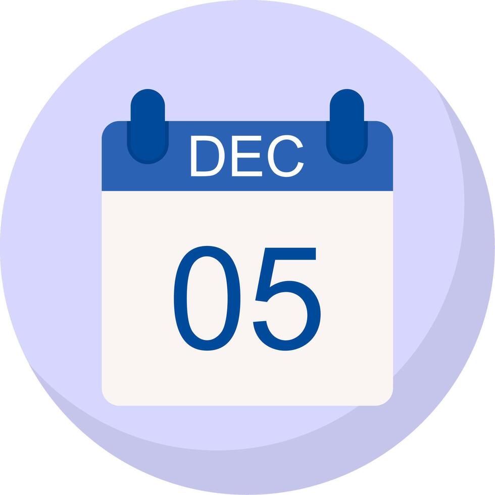 December Flat Bubble Icon vector