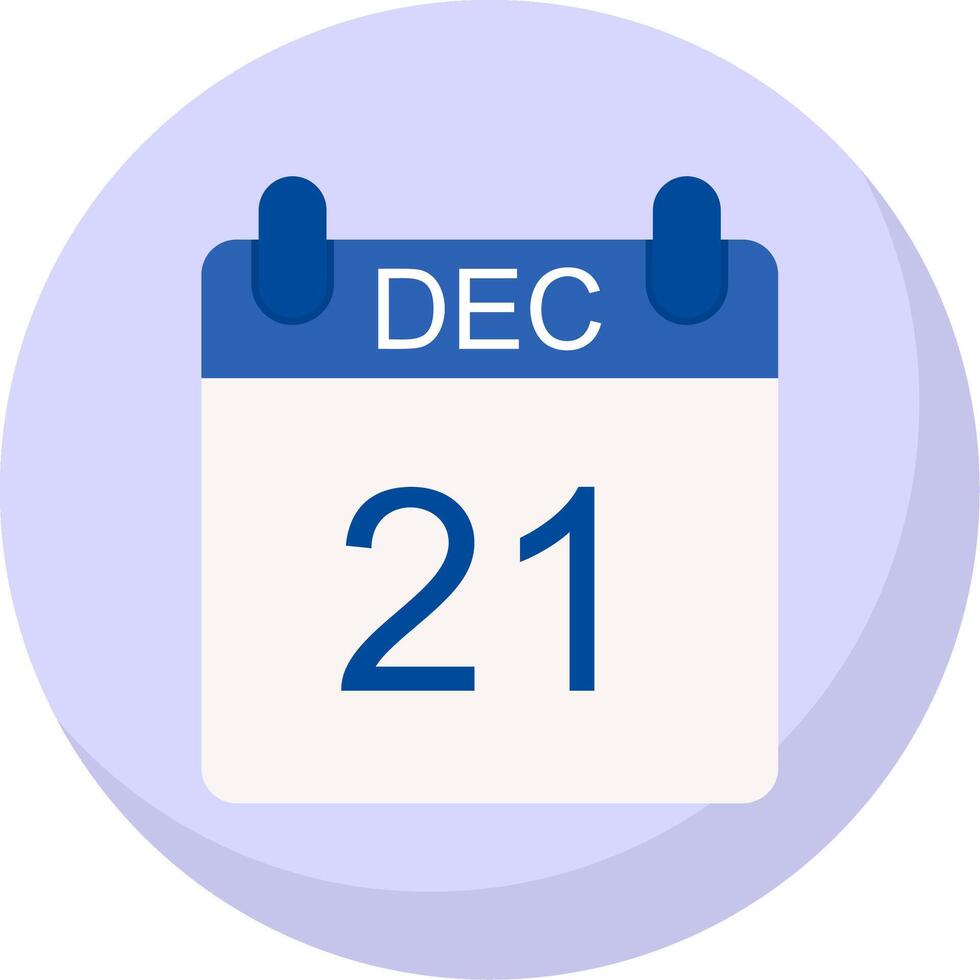 December Flat Bubble Icon vector