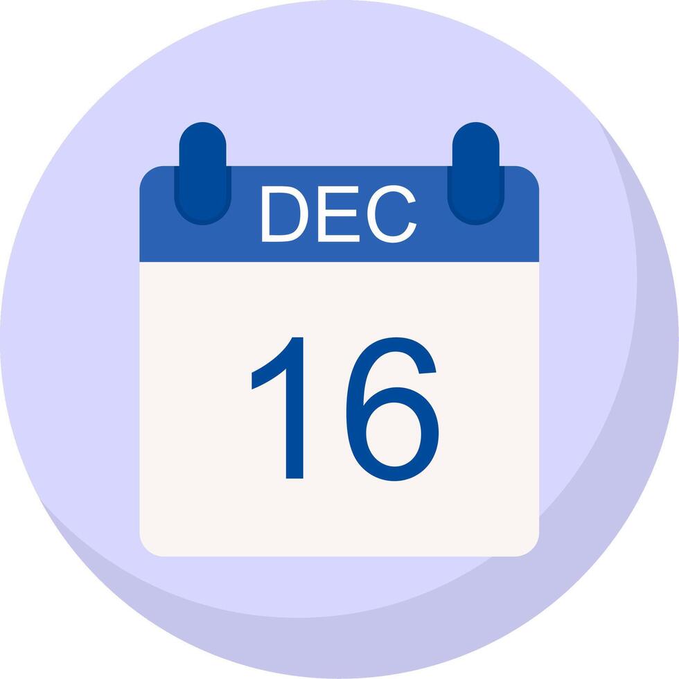 December Flat Bubble Icon vector