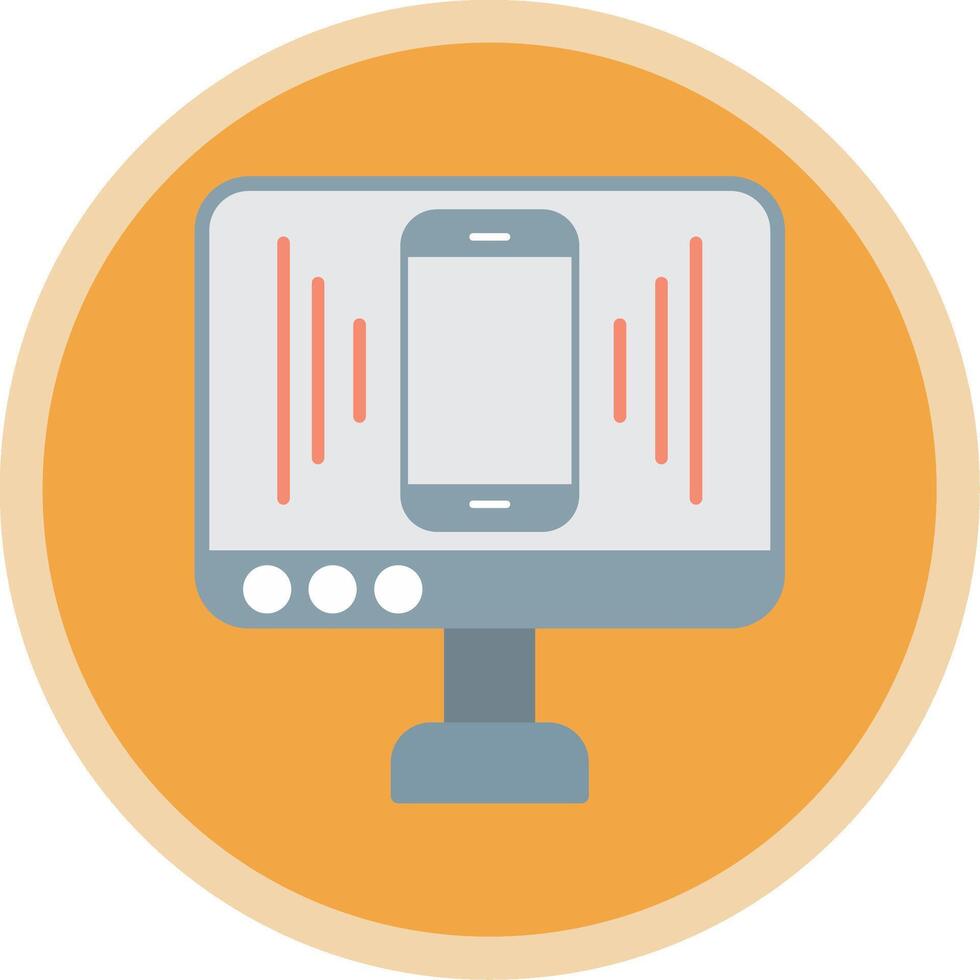 Responsive Design Flat Multi Circle Icon vector