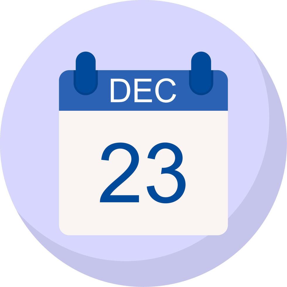 December Flat Bubble Icon vector