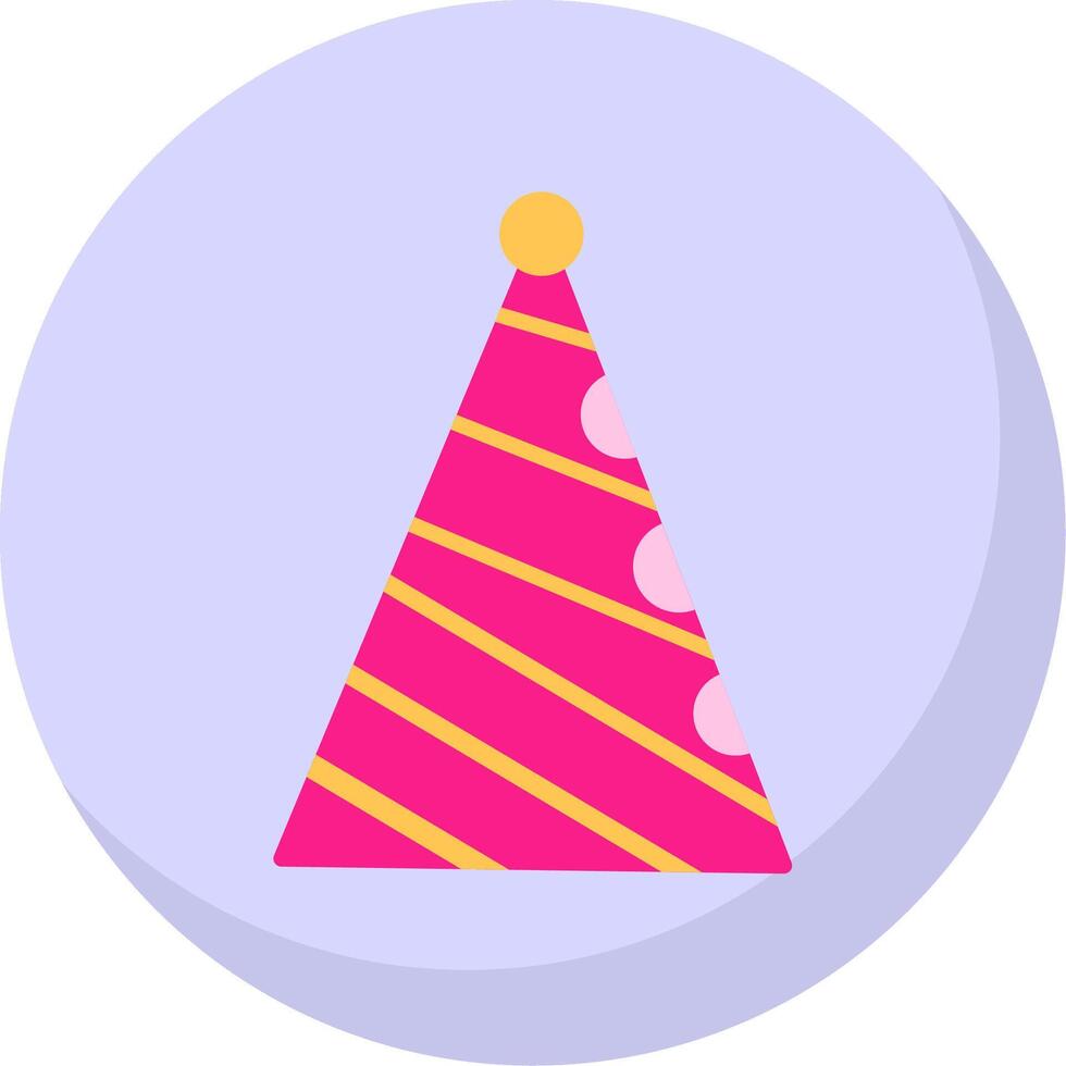 Hat Flat Bubble Icon vector