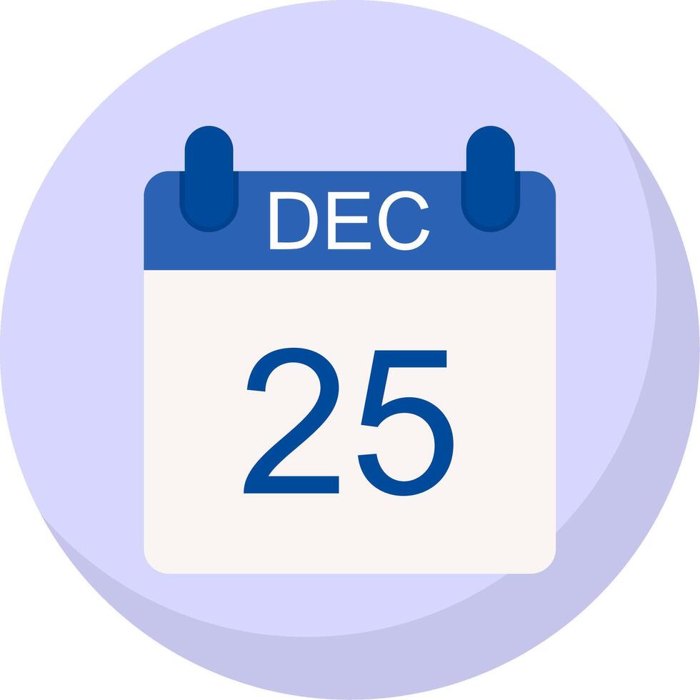 December Flat Bubble Icon vector