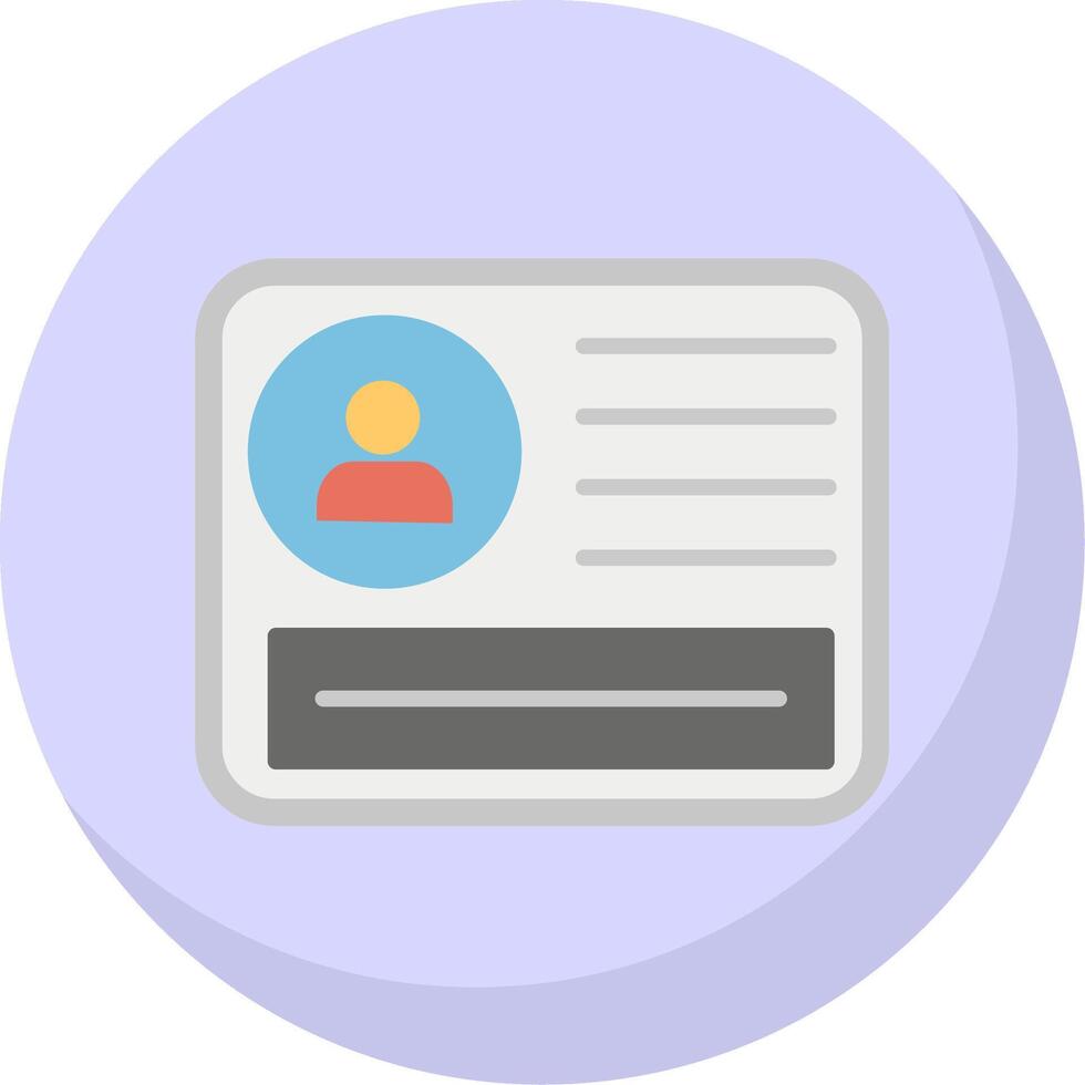 Pass Flat Bubble Icon vector