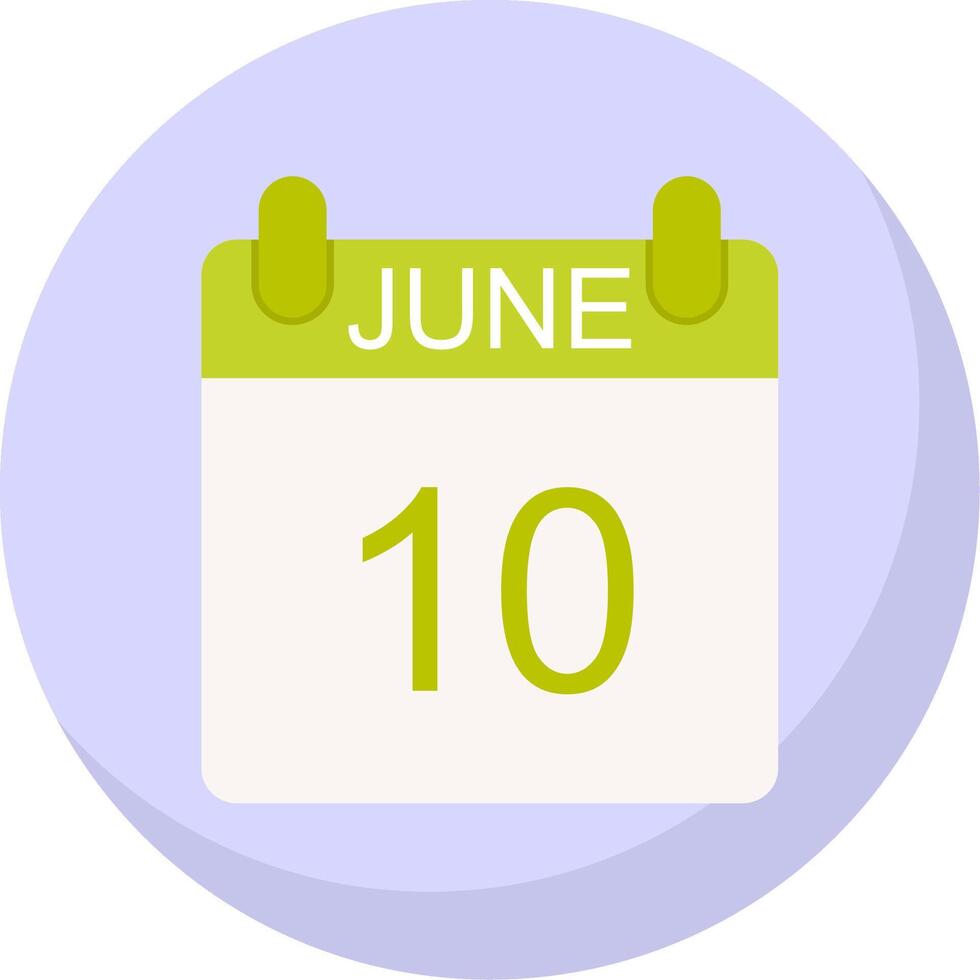 junio plano burbuja icono vector