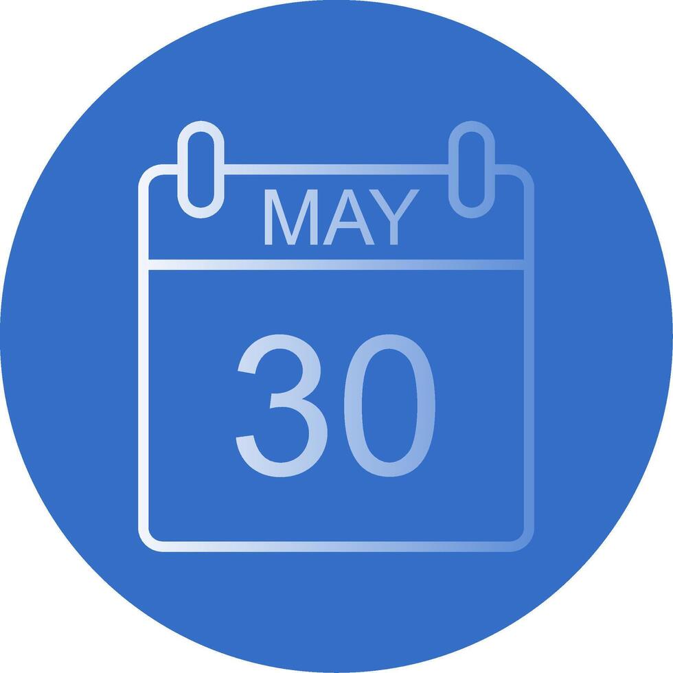 May Flat Bubble Icon vector