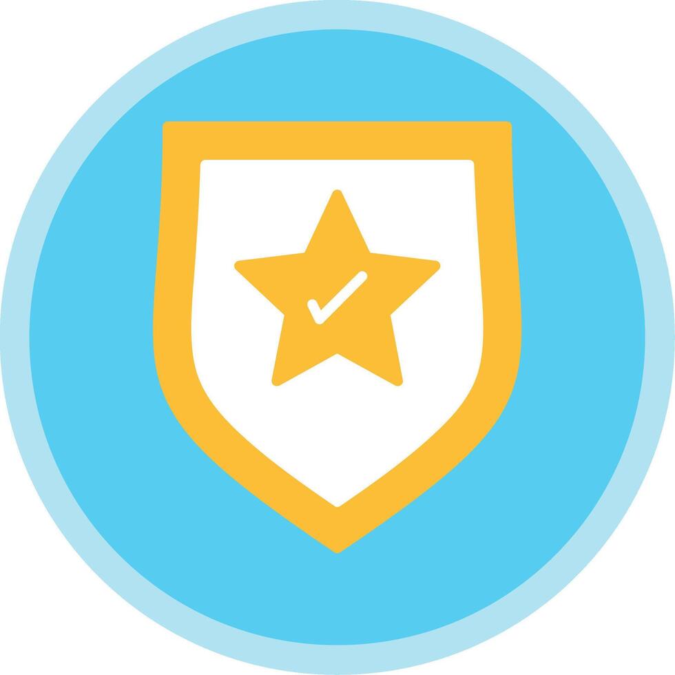 Brand Protection Flat Multi Circle Icon vector