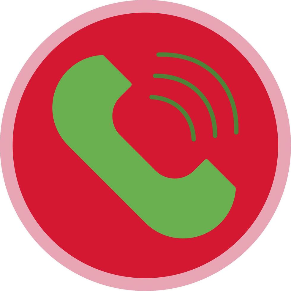 Phone Flat Multi Circle Icon vector