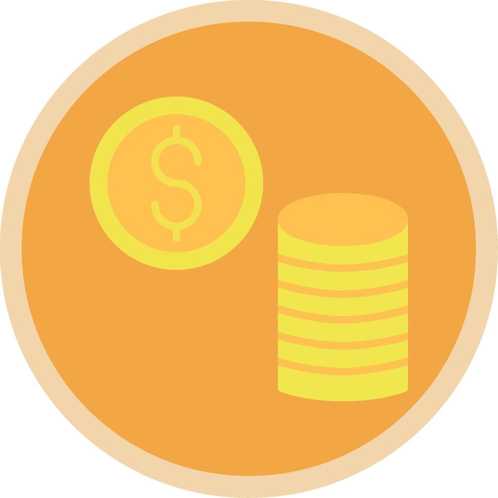 Money Flat Multi Circle Icon vector