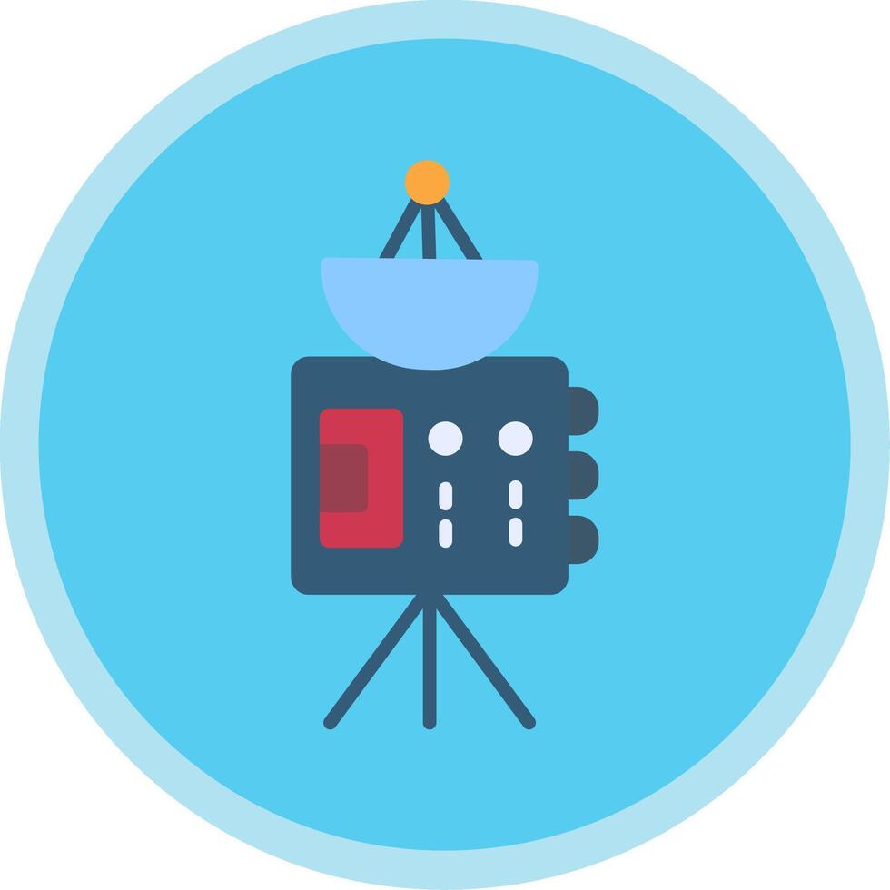 Probe Flat Multi Circle Icon vector