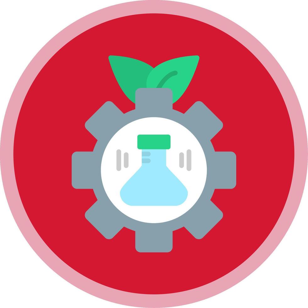 Bioengineering Flat Multi Circle Icon vector