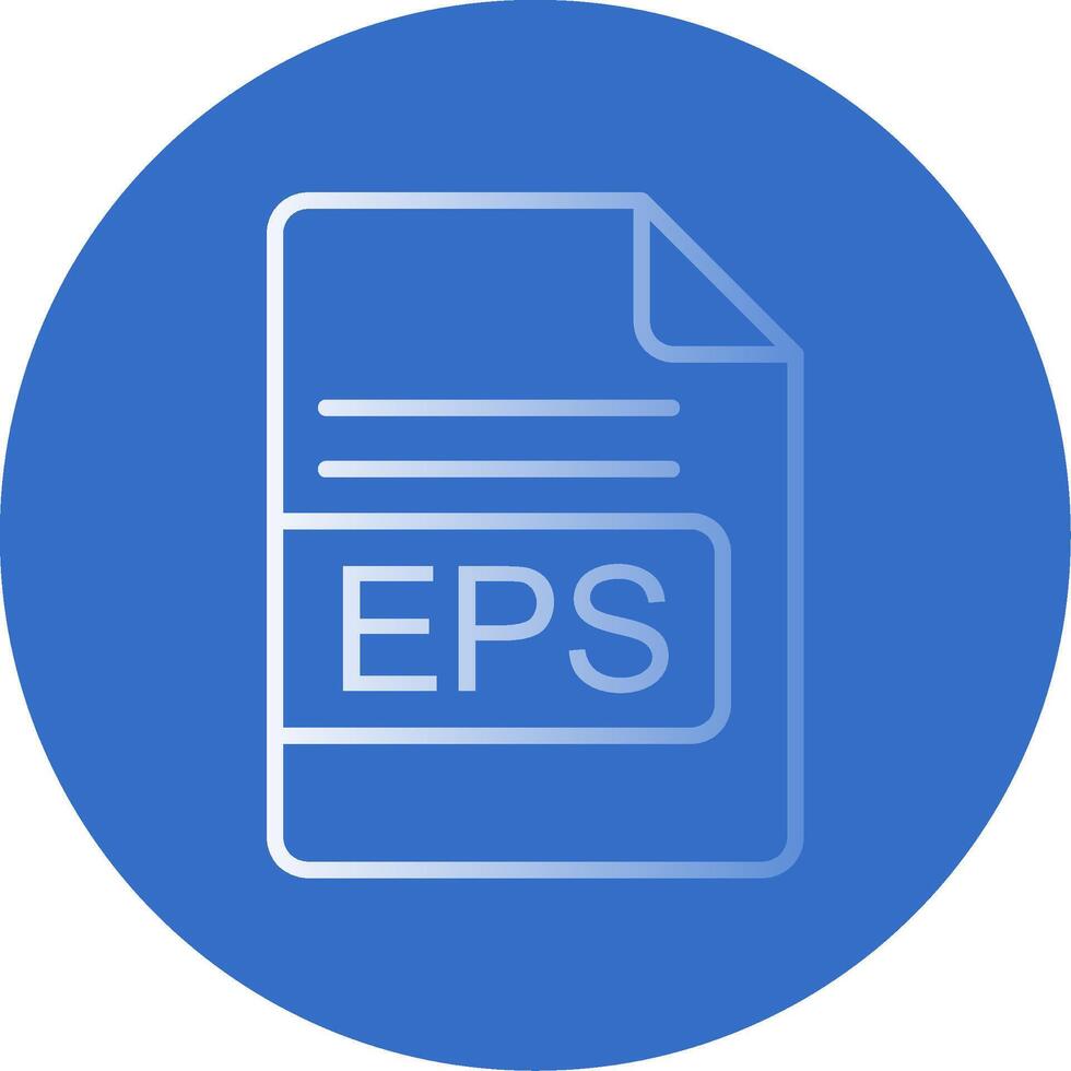 EPS File Format Flat Bubble Icon vector
