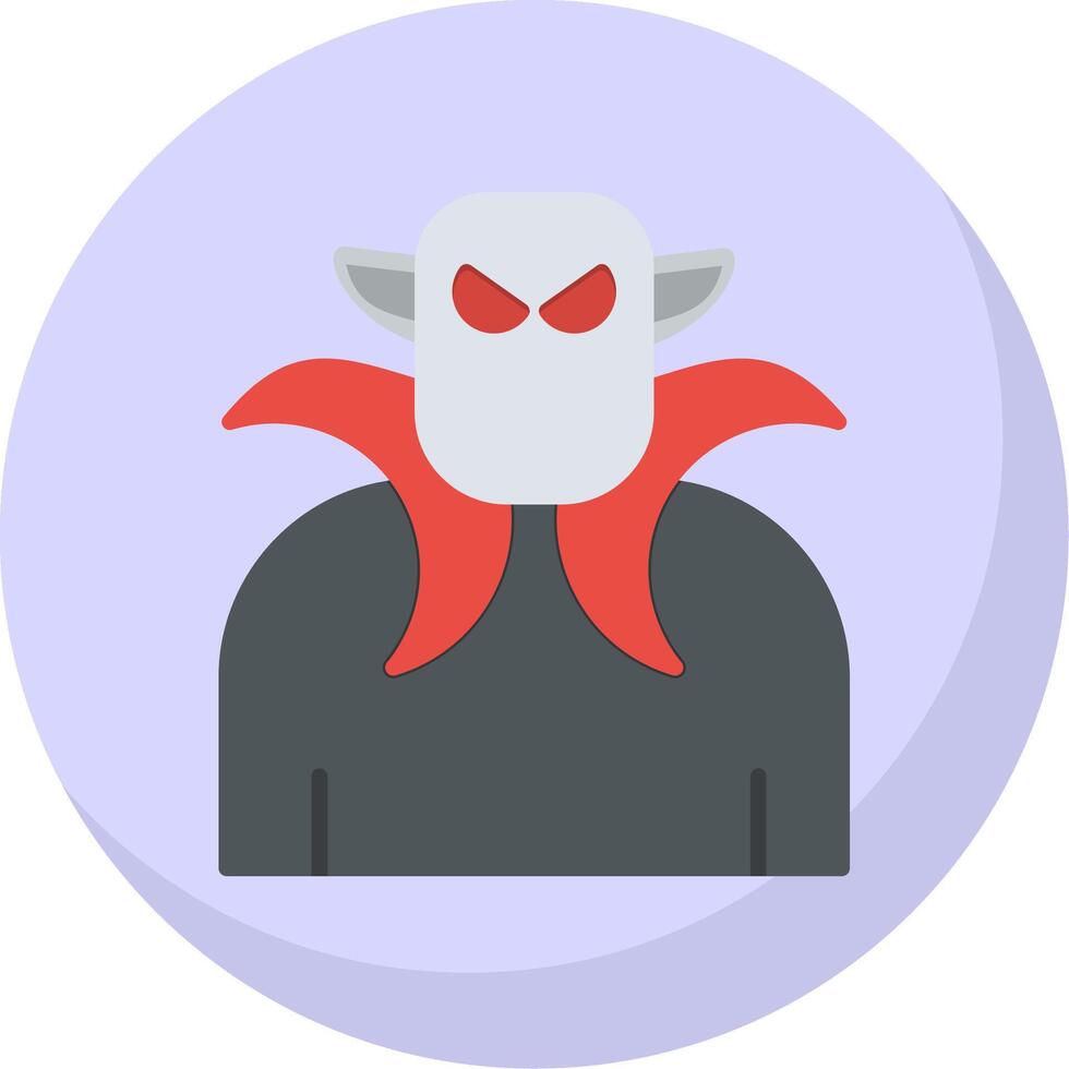 Dracula Flat Bubble Icon vector