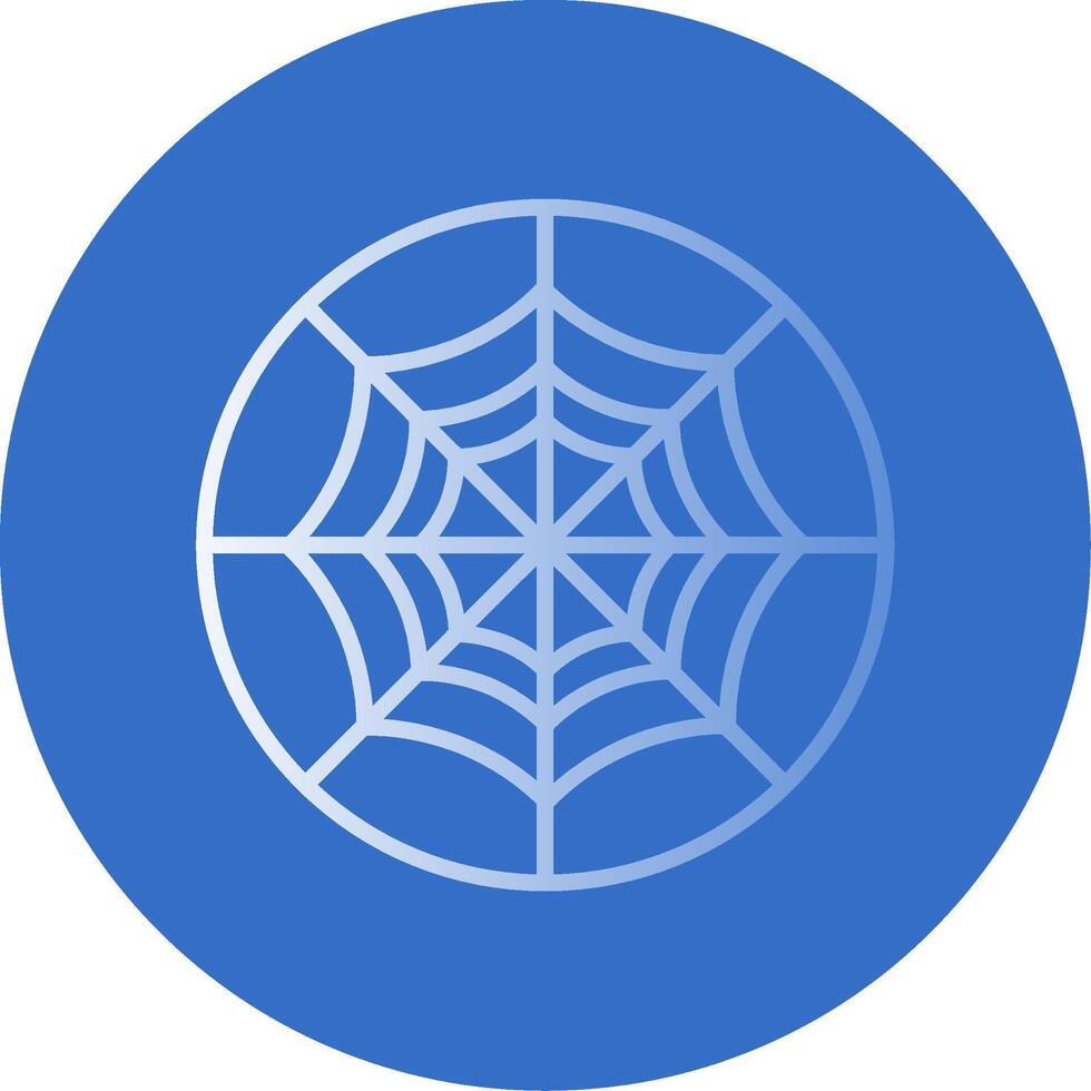 Spider Web Flat Bubble Icon vector