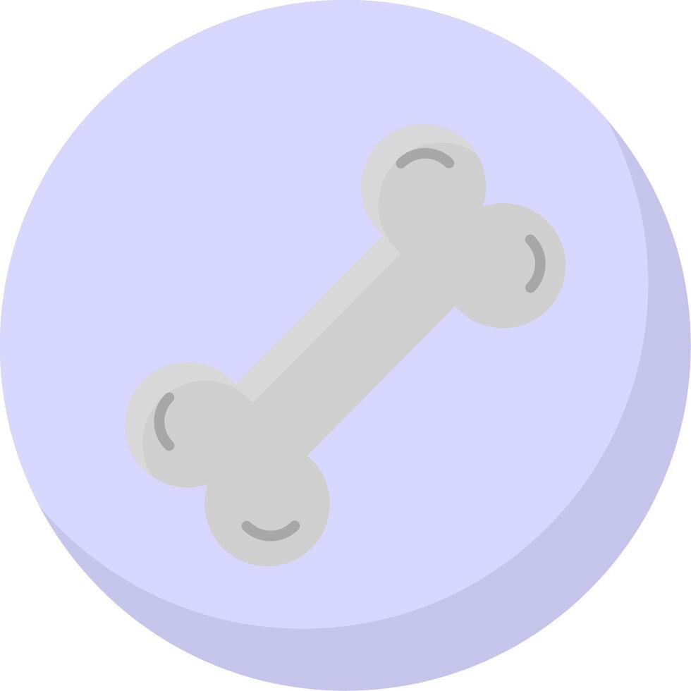 Bone Flat Bubble Icon vector