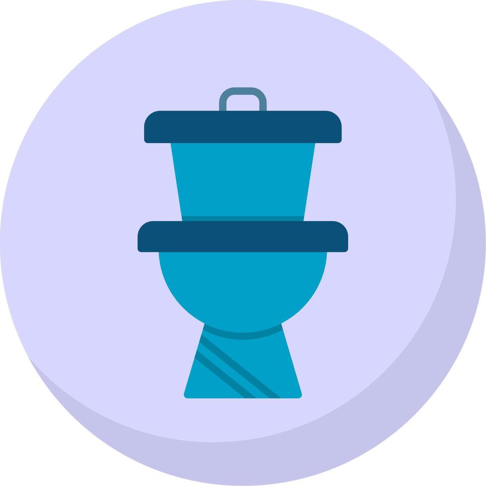 Wc Flat Bubble Icon vector