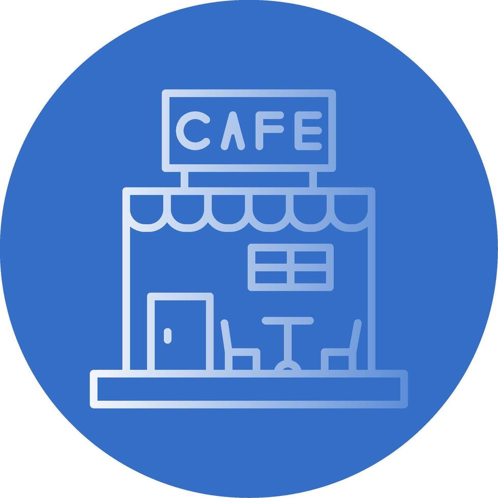 Cafe Flat Bubble Icon vector