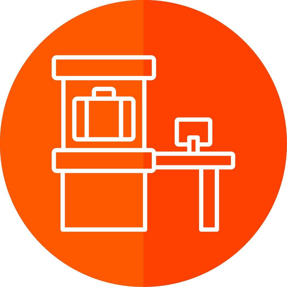 Scanner Line Yellow White Icon vector